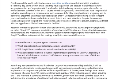 Advocates’ guide to doxycycline to prevent bacterial STIs