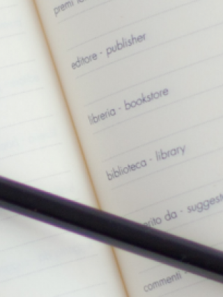 Notebook and pencil